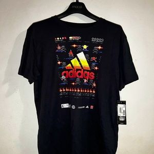 ADIDAS T-Shirt Black Printed (Kids XL) *NEW WITH TAG*